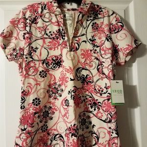 Women's Izod Golf shirt. Brand new/tags. Large